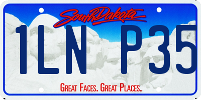 SD license plate 1LNP35