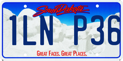SD license plate 1LNP36