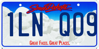 SD license plate 1LNQ09