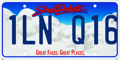 SD license plate 1LNQ16