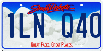SD license plate 1LNQ40