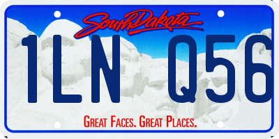 SD license plate 1LNQ56