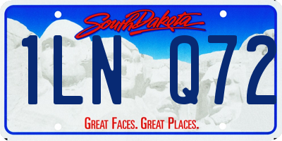 SD license plate 1LNQ72