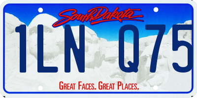 SD license plate 1LNQ75