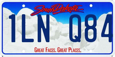 SD license plate 1LNQ84