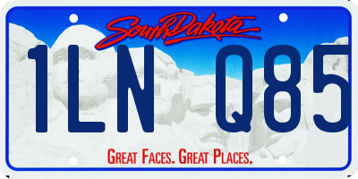 SD license plate 1LNQ85