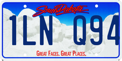 SD license plate 1LNQ94