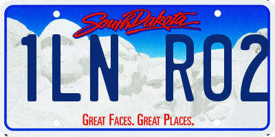 SD license plate 1LNR02
