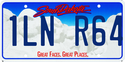 SD license plate 1LNR64