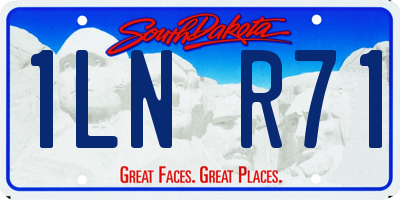 SD license plate 1LNR71