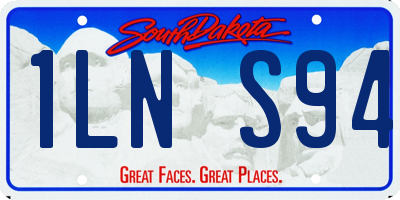 SD license plate 1LNS94