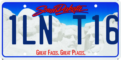 SD license plate 1LNT16