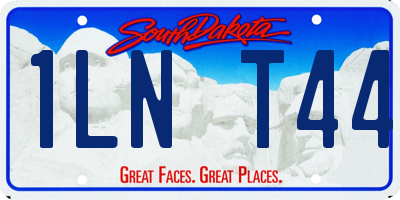 SD license plate 1LNT44