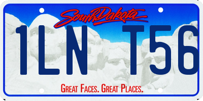 SD license plate 1LNT56