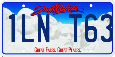 SD license plate 1LNT63