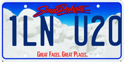 SD license plate 1LNU20