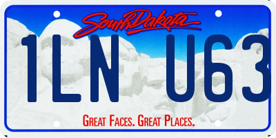 SD license plate 1LNU63