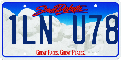 SD license plate 1LNU78