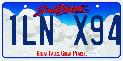 SD license plate 1LNX94