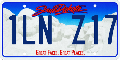 SD license plate 1LNZ17
