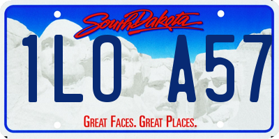 SD license plate 1LOA57
