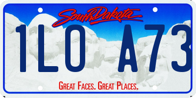 SD license plate 1LOA73