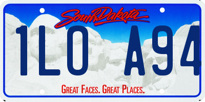 SD license plate 1LOA94