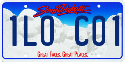 SD license plate 1LOC01