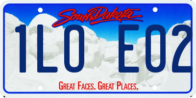 SD license plate 1LOE02