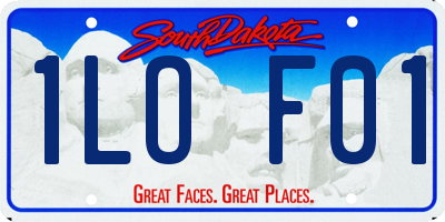 SD license plate 1LOF01