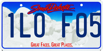 SD license plate 1LOF05