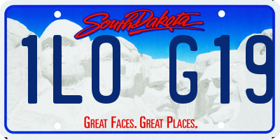 SD license plate 1LOG19