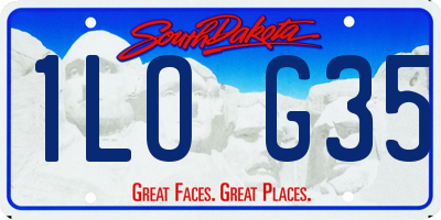 SD license plate 1LOG35