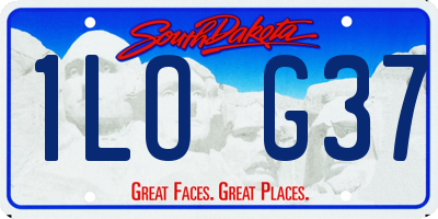 SD license plate 1LOG37