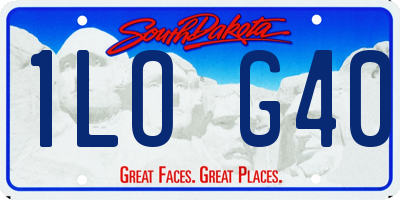SD license plate 1LOG40
