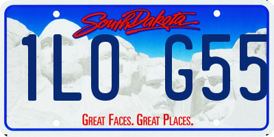 SD license plate 1LOG55