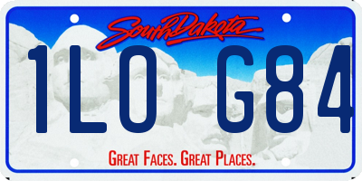 SD license plate 1LOG84
