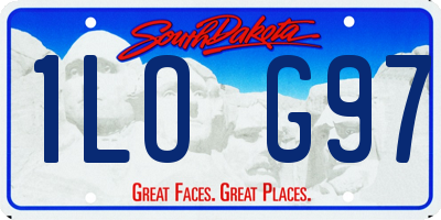 SD license plate 1LOG97
