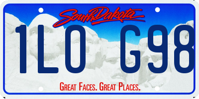 SD license plate 1LOG98
