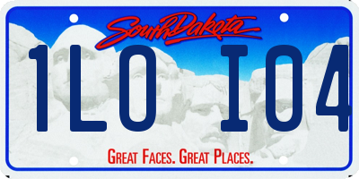 SD license plate 1LOI04