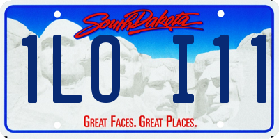SD license plate 1LOI11
