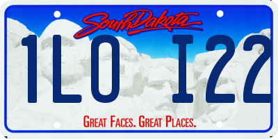 SD license plate 1LOI22