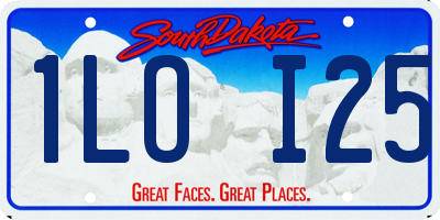 SD license plate 1LOI25