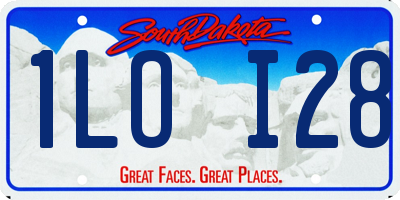 SD license plate 1LOI28