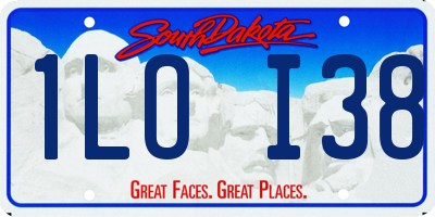 SD license plate 1LOI38