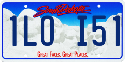 SD license plate 1LOI51