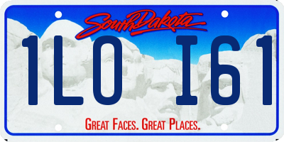 SD license plate 1LOI61
