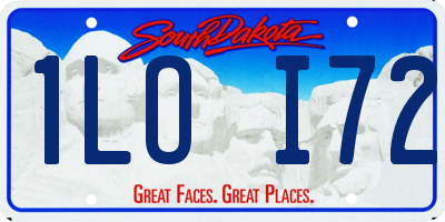 SD license plate 1LOI72