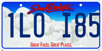 SD license plate 1LOI85