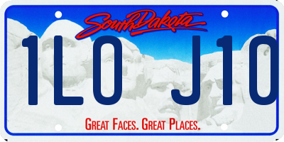 SD license plate 1LOJ10